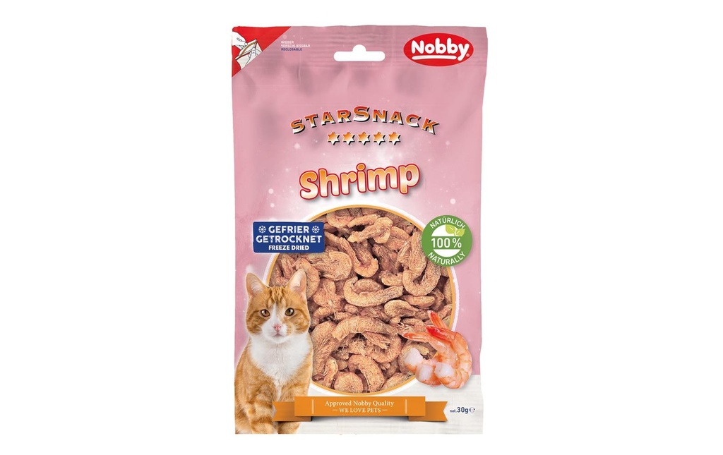 Nobby StarSnack Crevette, 30 g