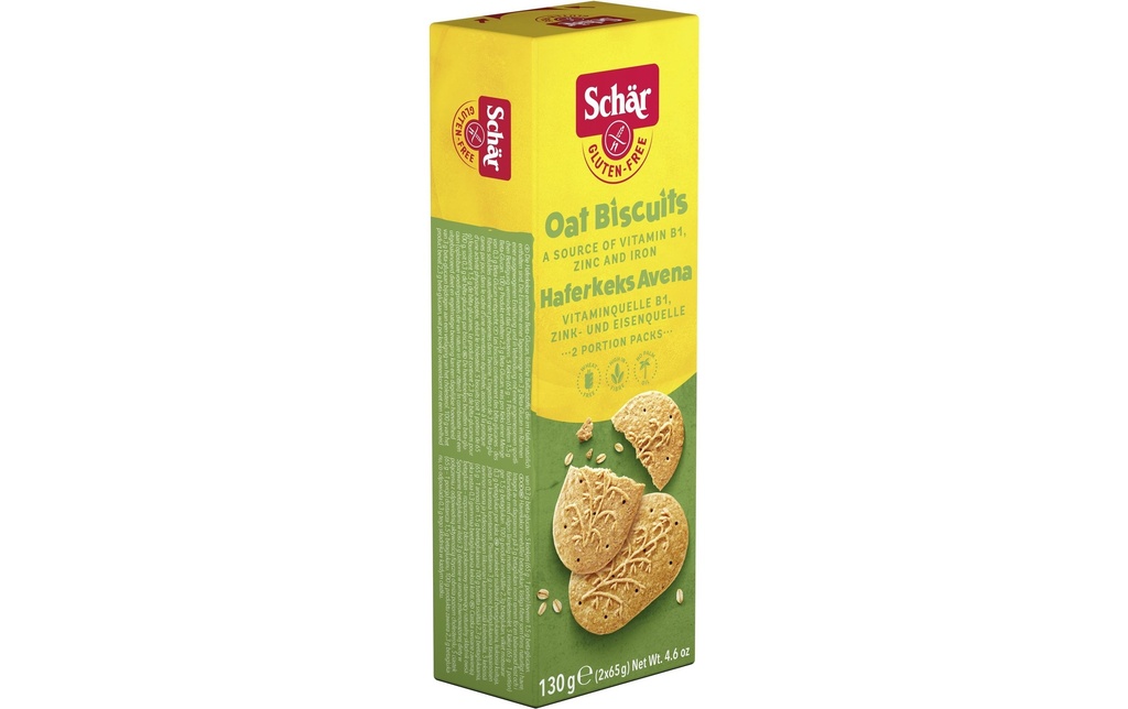 Dr.Schär Petits gâteaux Biscuits à l'avoine Avena sans gluten 130 g