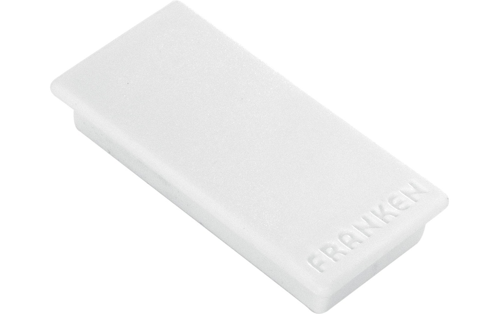 Franken Aimant 23 x 50 mm, 10 Pièce/s, Blanc