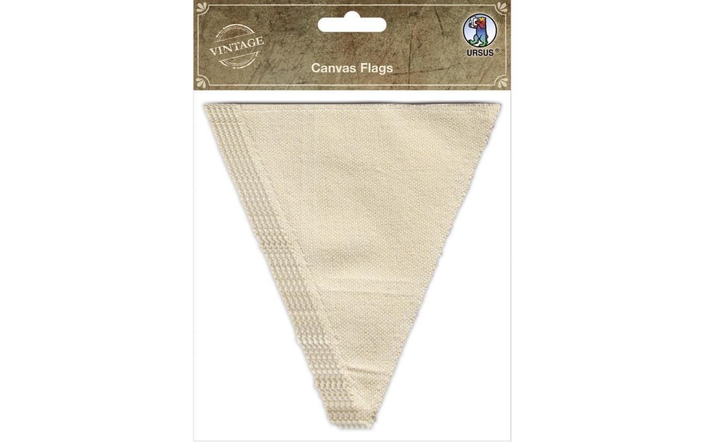 URSUS Fanion 6 pièces Canevas, Brun
