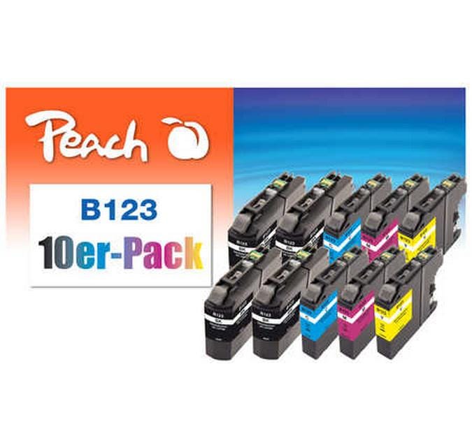 Peach Encre Brother LC-123 BK/C/M/Y