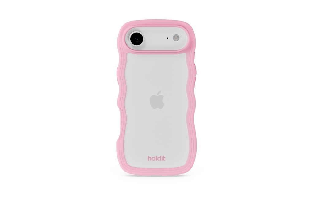 Holdit Coque arrière Wavy iPhone Air Transparent/Rose