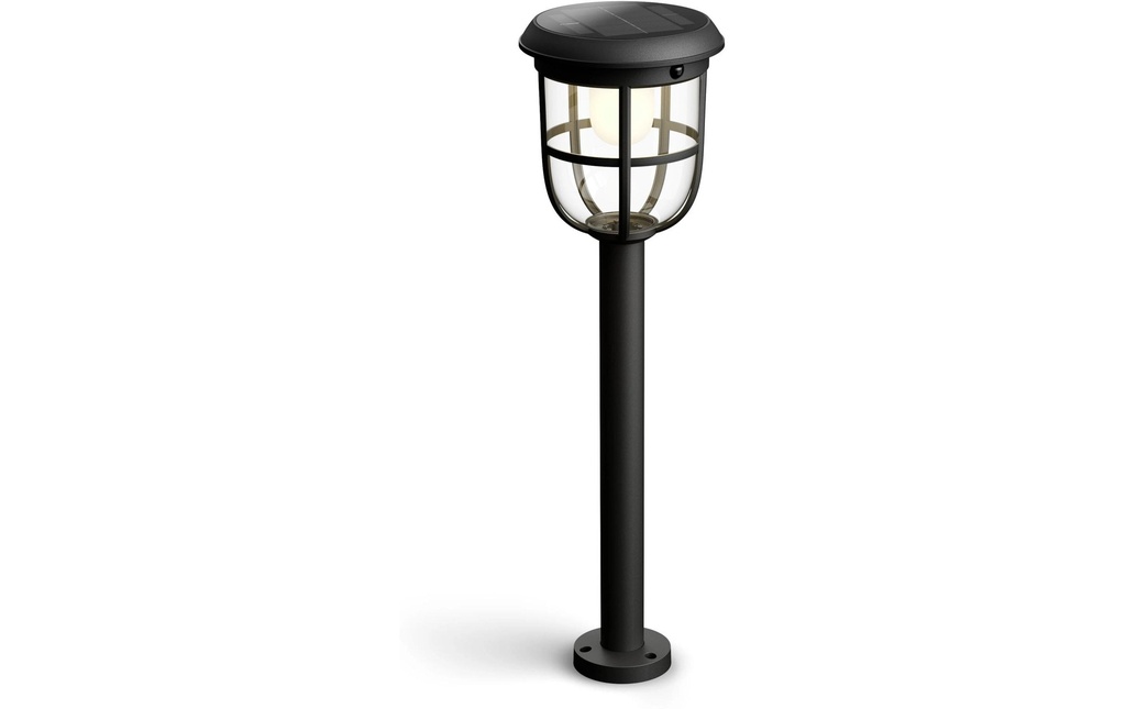 Philips Radii UE Lampe de socle solaire noir 3000K