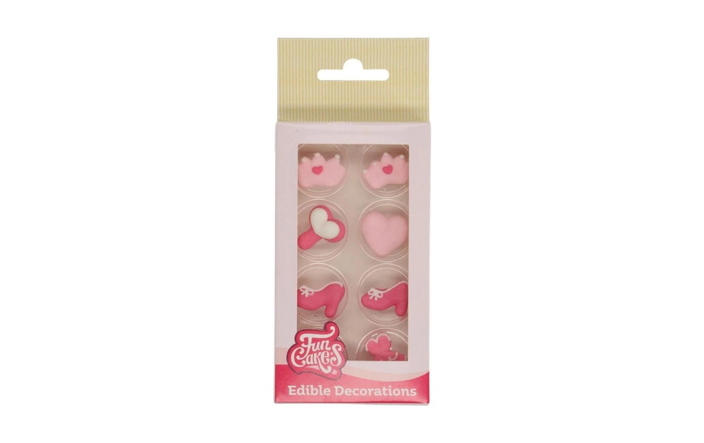 Funcakes Décors en sucre Princesse 8 pièces