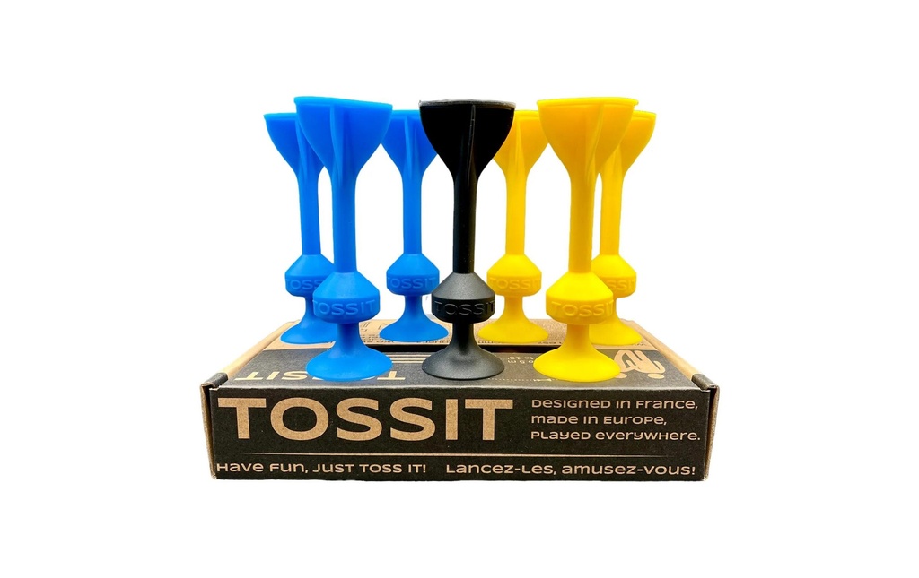 Tossit Fléchettes à ventouse Bleu / Jaune