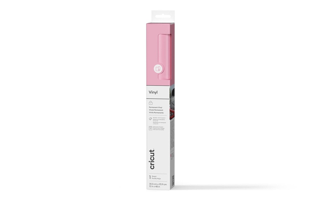 Cricut Film de vinyle Permanent 30.5 x 122 cm, 1 Pièce/s, Rose pâle