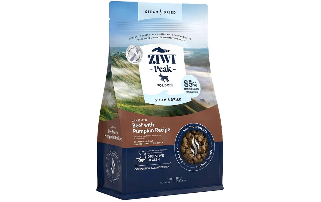 ZIWI Peak Alimentation sèche Bœuf et courge séchés à l'air 800 g