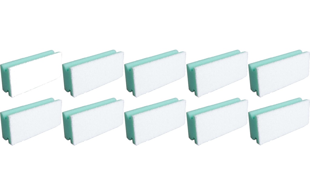 Edi Baur Éponge Basic 10 Pièce/s, Vert/blanc