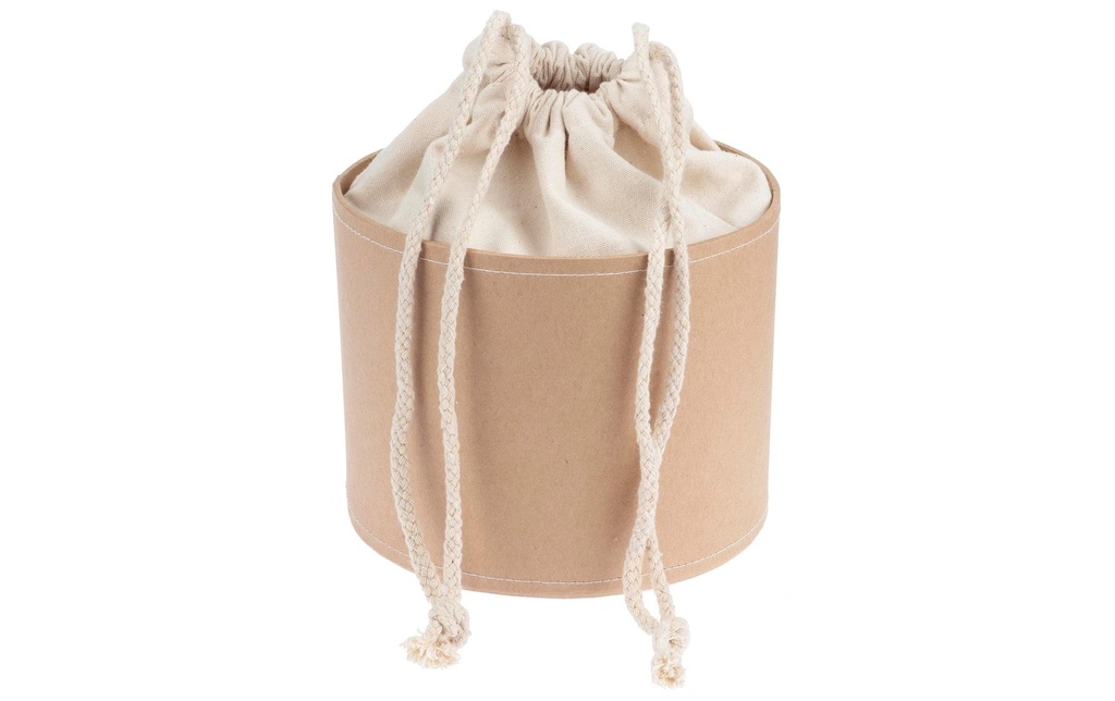 Glorex Sac de pommes de terre en boîte carton, 12 cm, nature/blanc