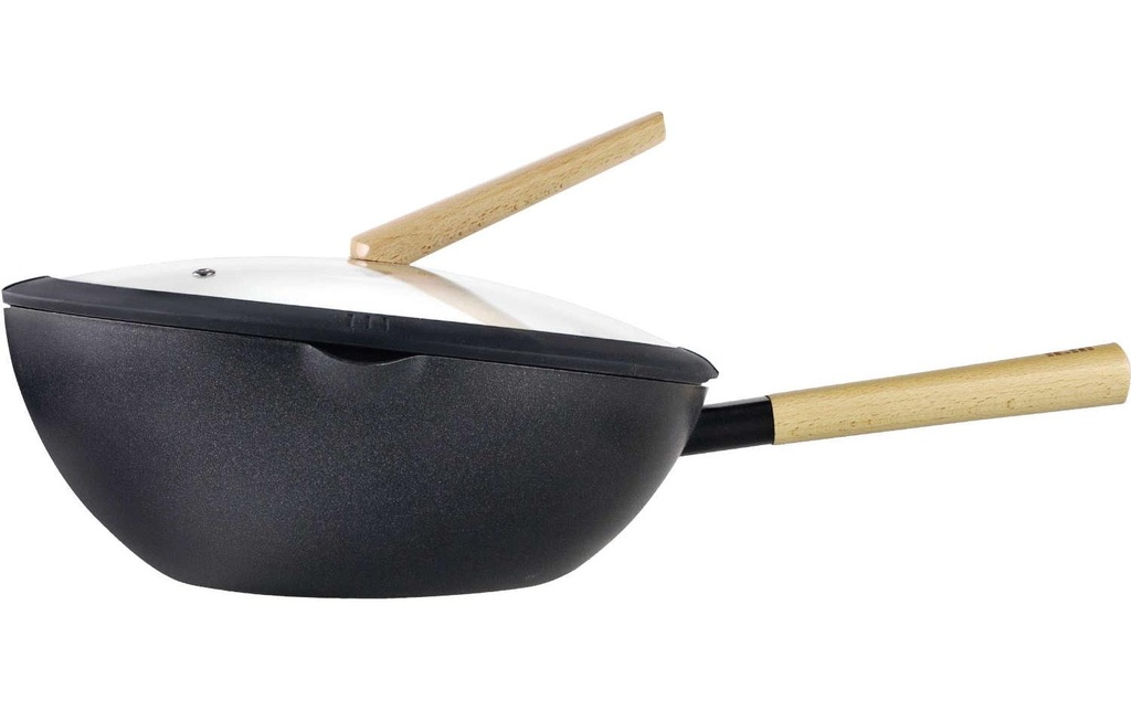 Ibili Wok avec couvercle Luxe 30 cm