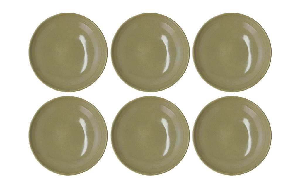 Villa Collection Assiette de soupe et de pâtes Shoku Ø 21 cm, 6 Pièce/s, Vert