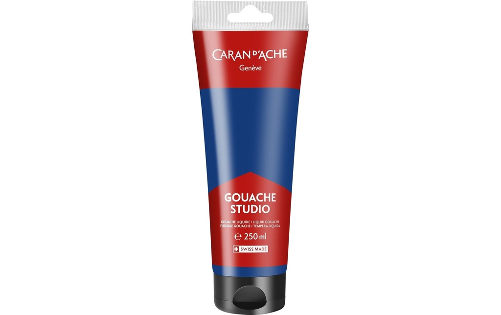 Caran d'Ache Peinture à l’eau Gouache Studio 250 ml, Cyan