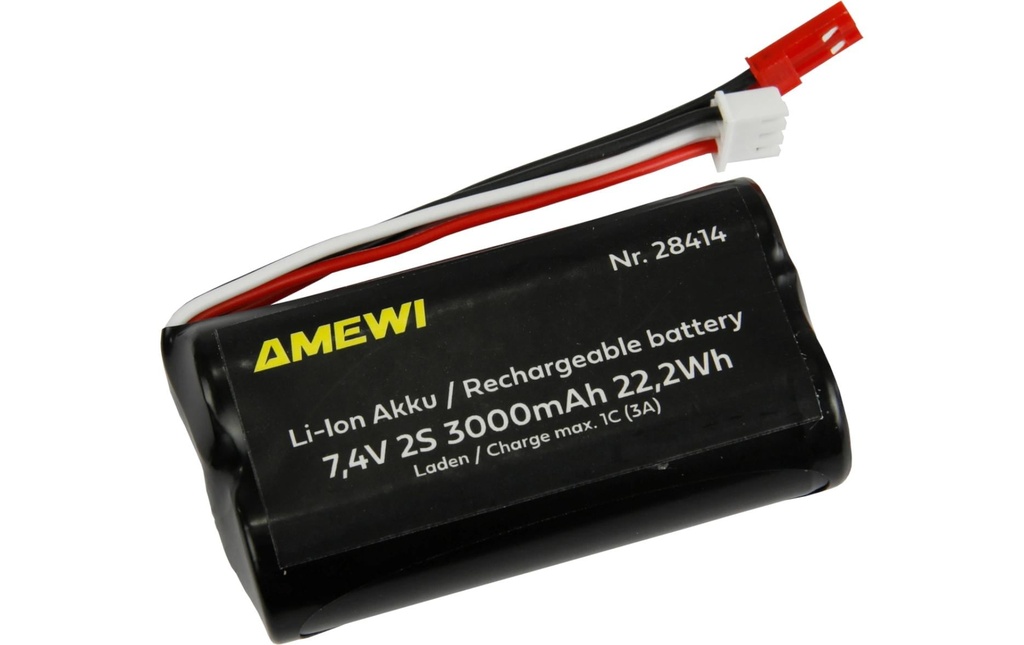 Amewi Batterie RC Li-Ion 2S 7.4 V 3000 mAh BEC