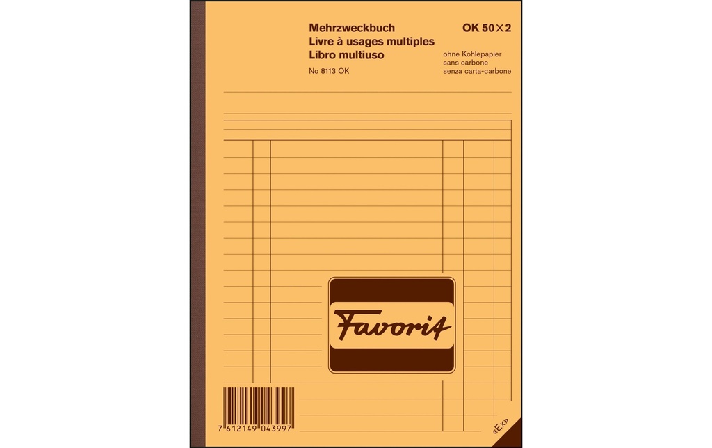 FAVORIT Livre usage multip. A5 50x2 OK (50 pces)
