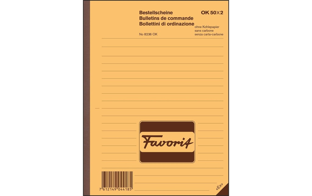 FAVORIT Bull.de commande A5 50x2 OK (50 pces)