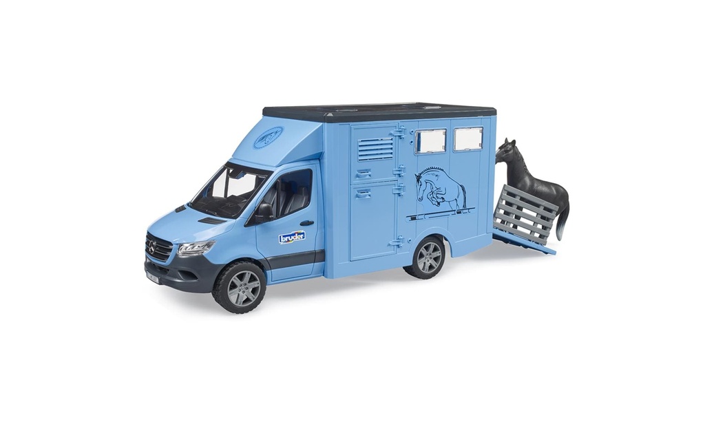 Bruder Spielwaren MB Sprinter transporteur d'animaux avec 1 cheval
