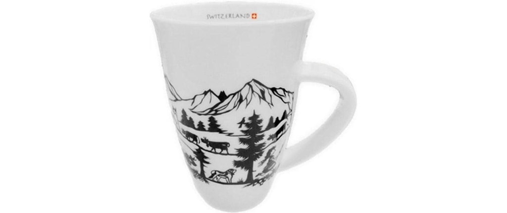 creanorm Tasse avec silhouette de la famille 400 ml, 1 Pièce/s/1, Blanc