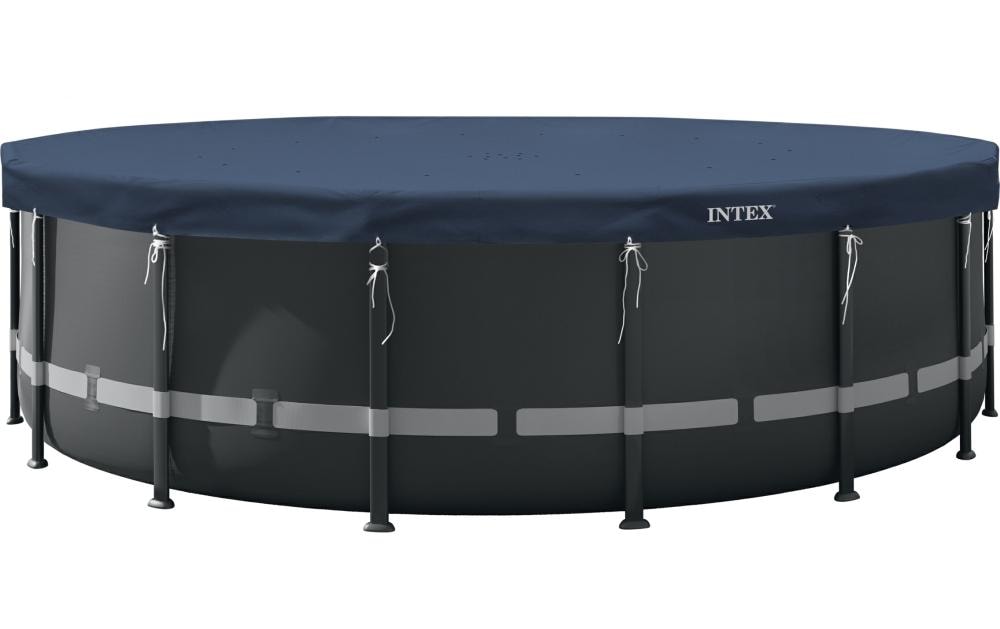 Intex Bâche pour piscine Deluxe tous temps 5.4 m x 20 cm, bleu foncé