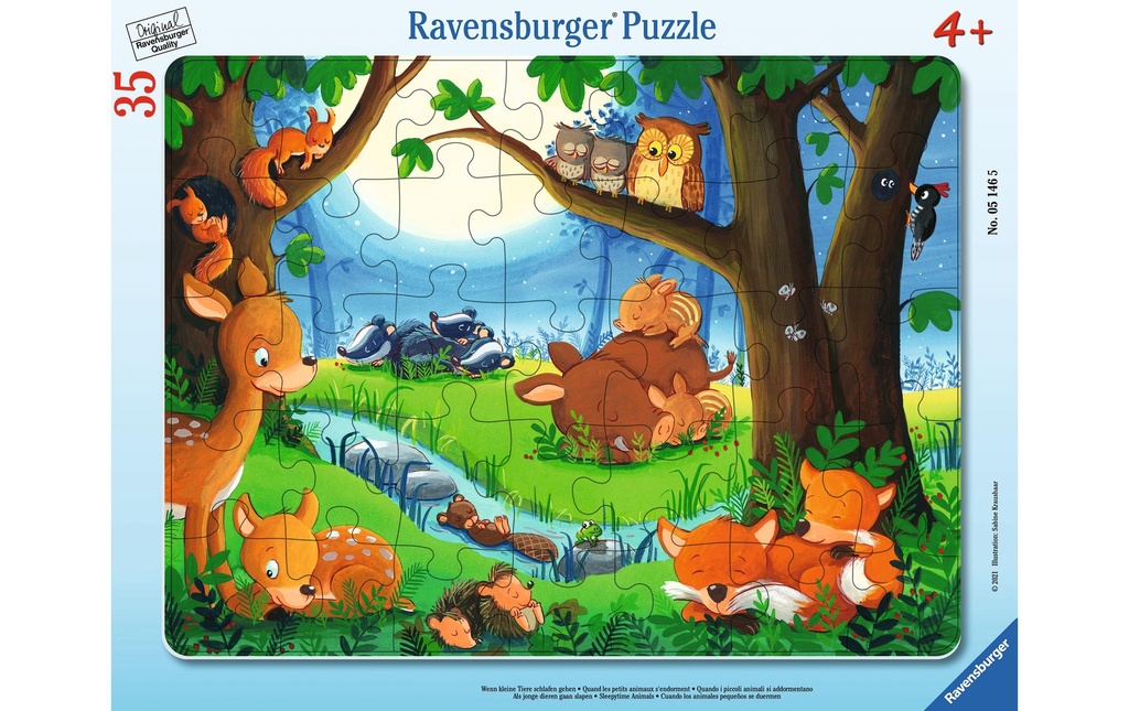Ravensburger Quand les petits animaux dorment
