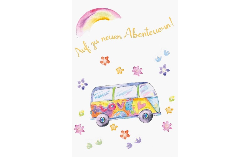 ABC Carte d’adieu Bus hippie B6