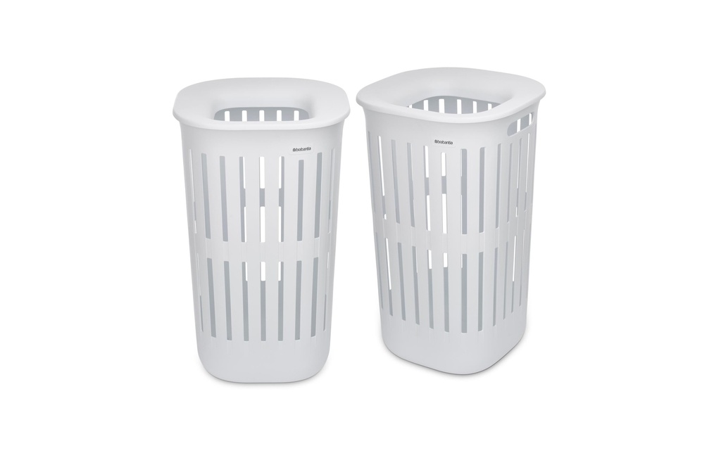 Brabantia Corbeille à linge Collect-It 2 x 55 l, Blanc