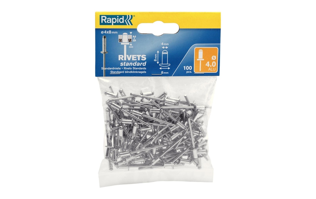 Rapid Rivets aveugles Standard Ø 4.0 x 8 mm