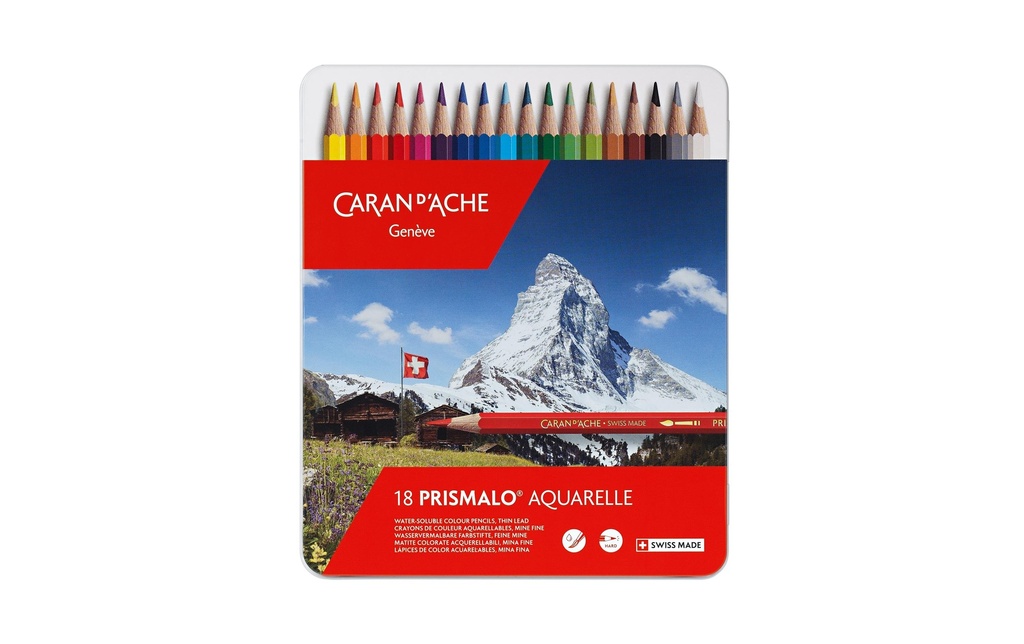 [110999318] CARAN D'ACHE Crayons de coul.Prismalo 18pce (18 pces)
