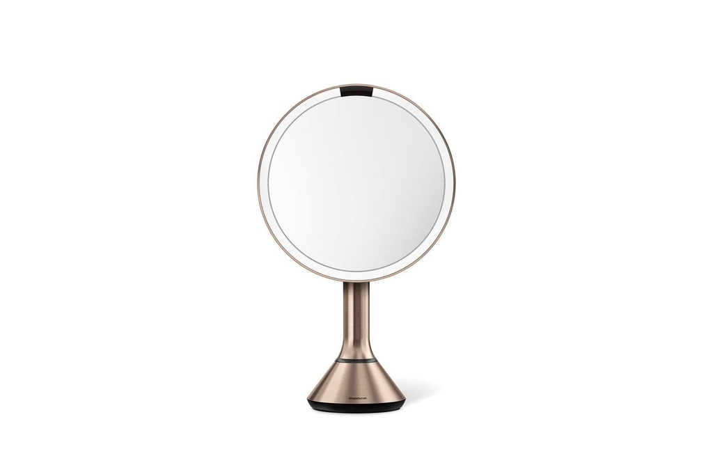 Simplehuman Miroir cosmétique avec capteur Touch Control Or rose
