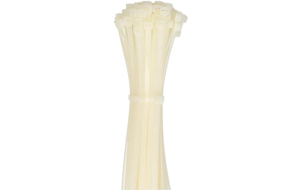 Max Hauri Serre-câble 100 pièces Blanc 370 mm x 4.8 mm