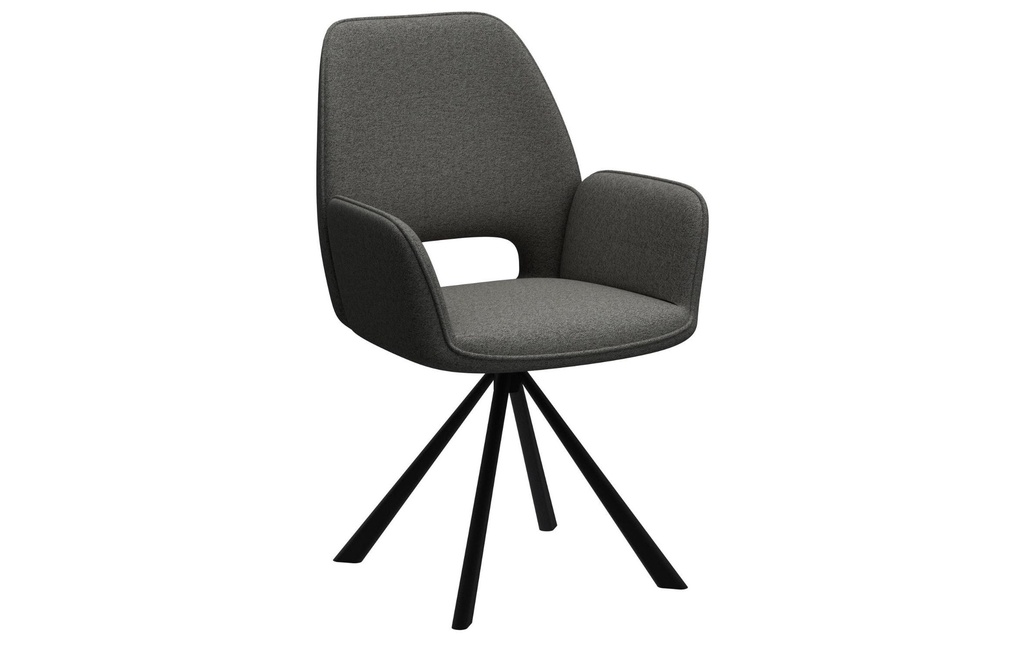 AC Design Chaise Graham 2 pièces, Gris foncé