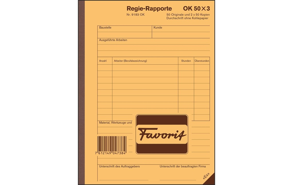 FAVORIT Rapport de régio A5 50x3 OK (50 pces)