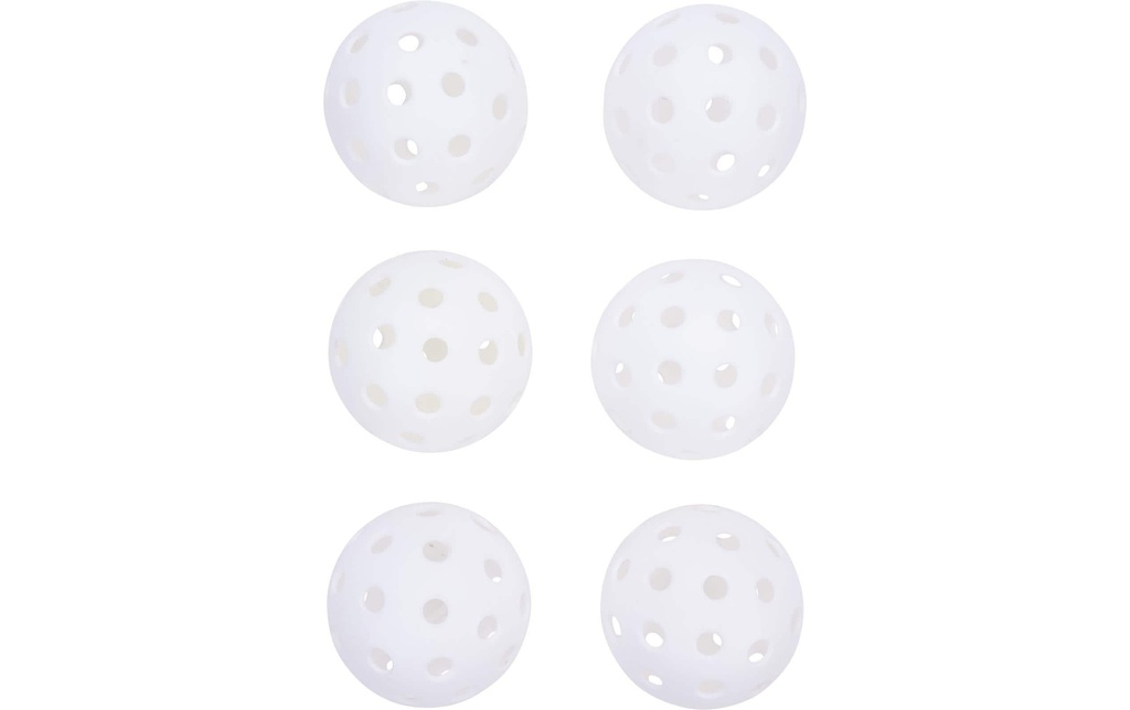 FTM Pickleball Outdoor, 6 pièces, blanc