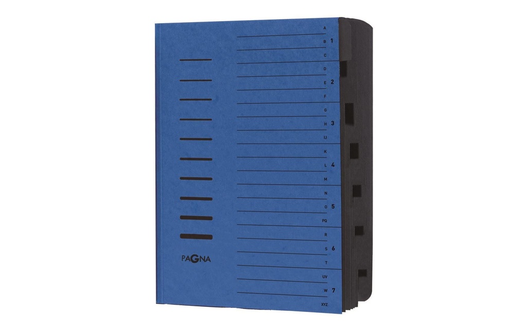 Pagna Classeur à compartiments A4 Bleu bleu