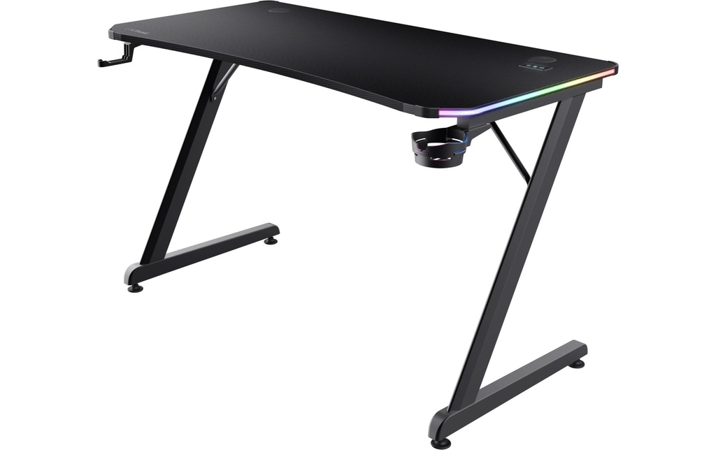 Trust Table de jeu GXT 709 Luminus RGB Noir