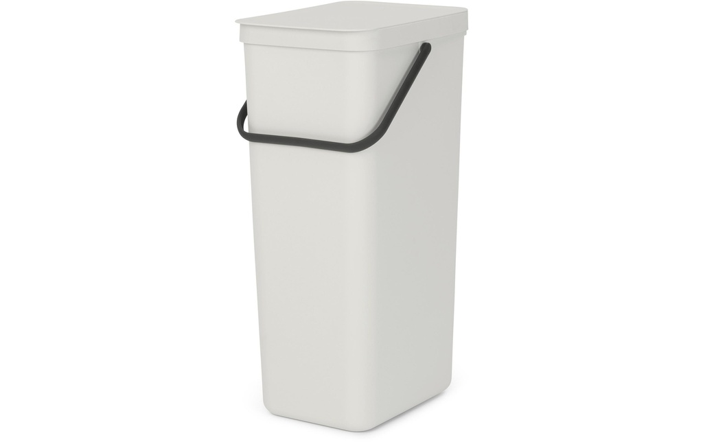 Brabantia Bacs de recyclage Sort & Go 40 l, Gris clair