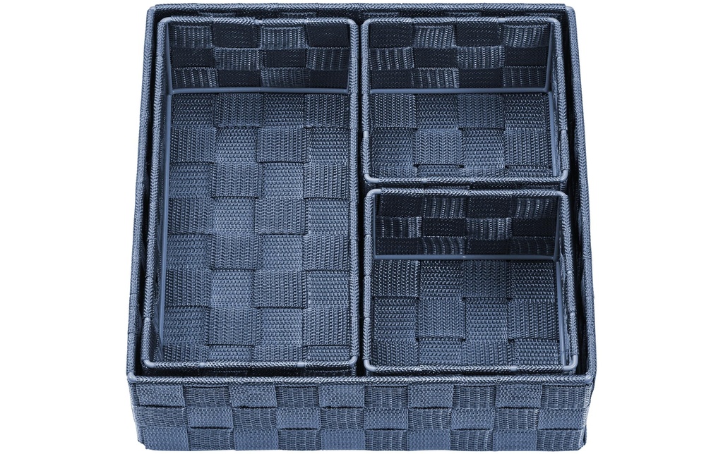diaqua® Panier de rangement Irina 4 pièces, Bleu