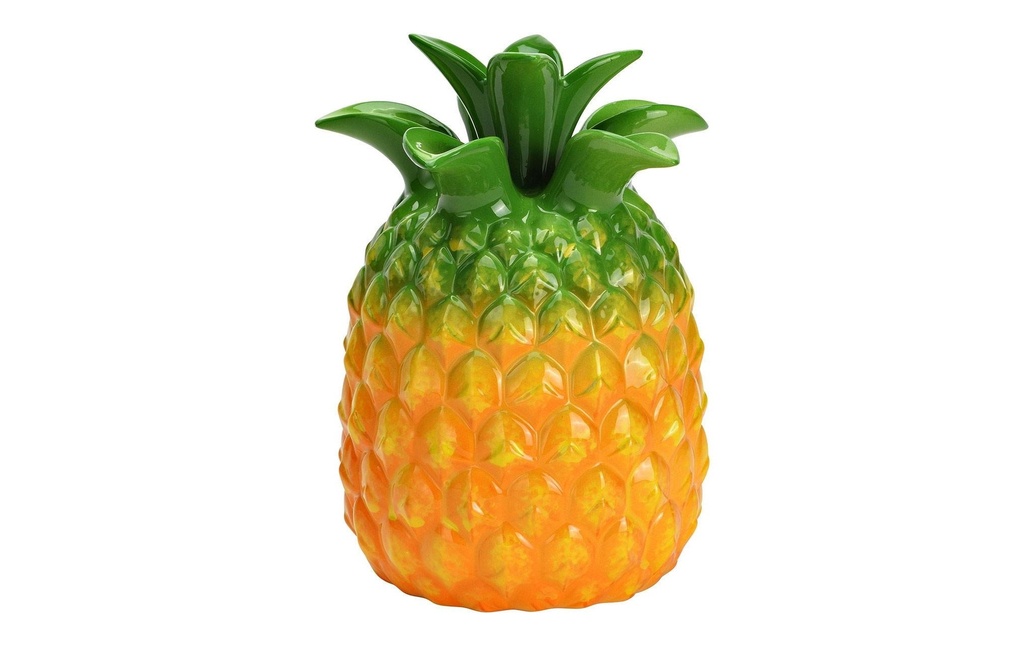 G. Wurm Vase Ananas 21 cm, Jaune/Vert