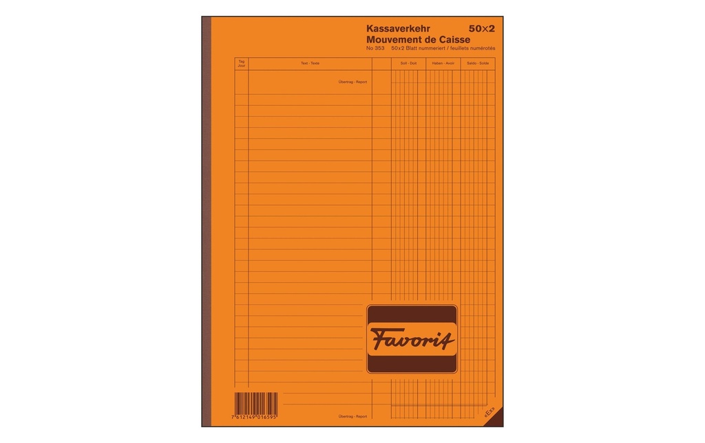 FAVORIT Rapport de caisse A4 50x2 (50 pces)