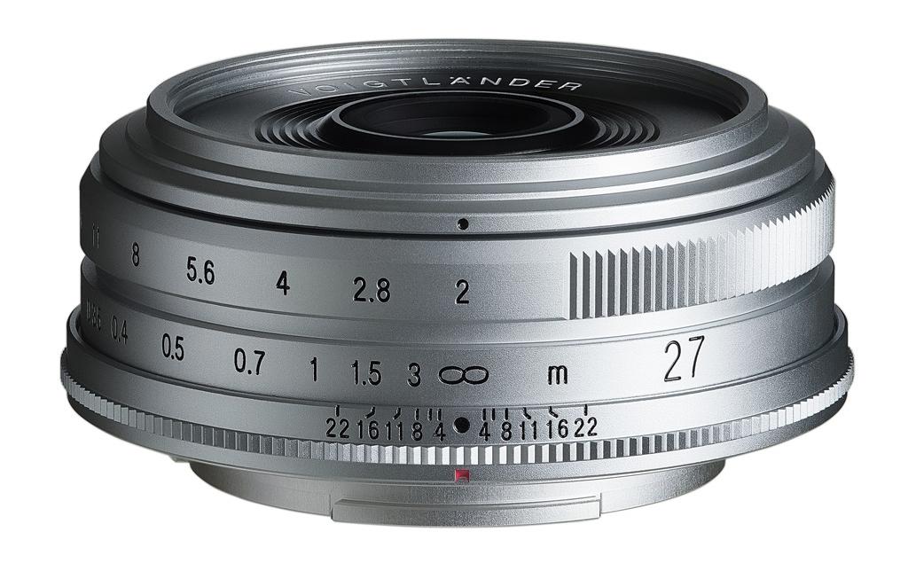 Voigtländer Longueur focale fixe 27mm F/2 Ultron - Fujifilm X-Mount - Argent