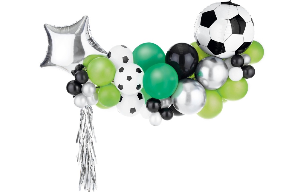Partydeco Ruban de guirlande Football Vert, 150 x 126 cm, 15 pièces