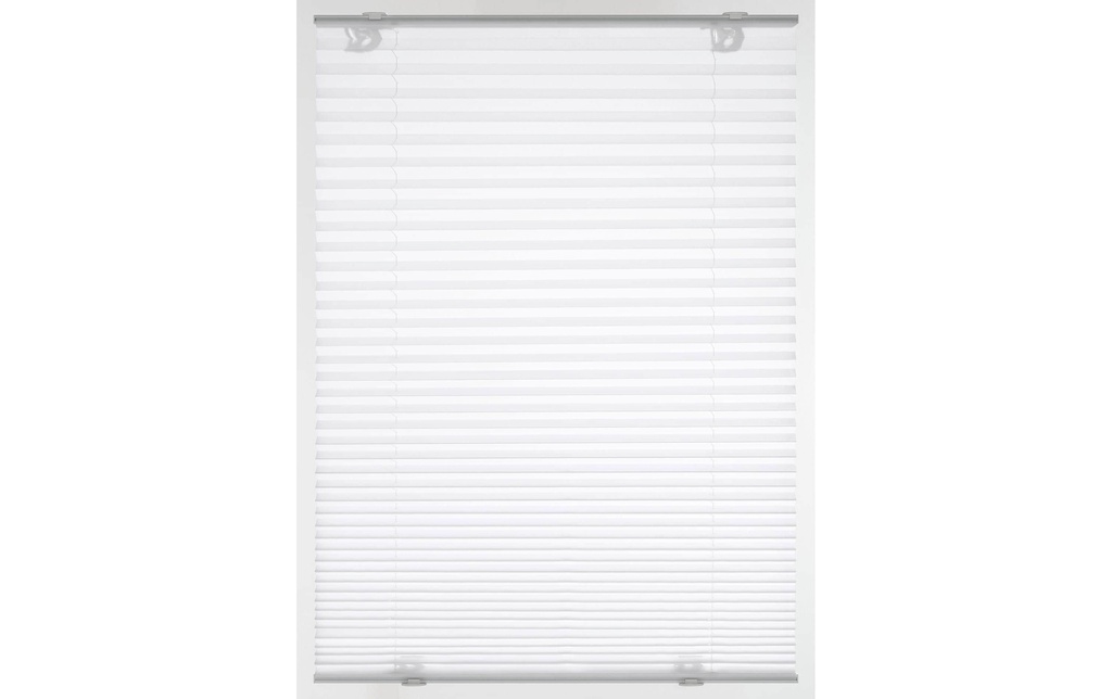 Gardinia Plissée Solo avec ventouses, opaque 50 x 130 cm, blanc