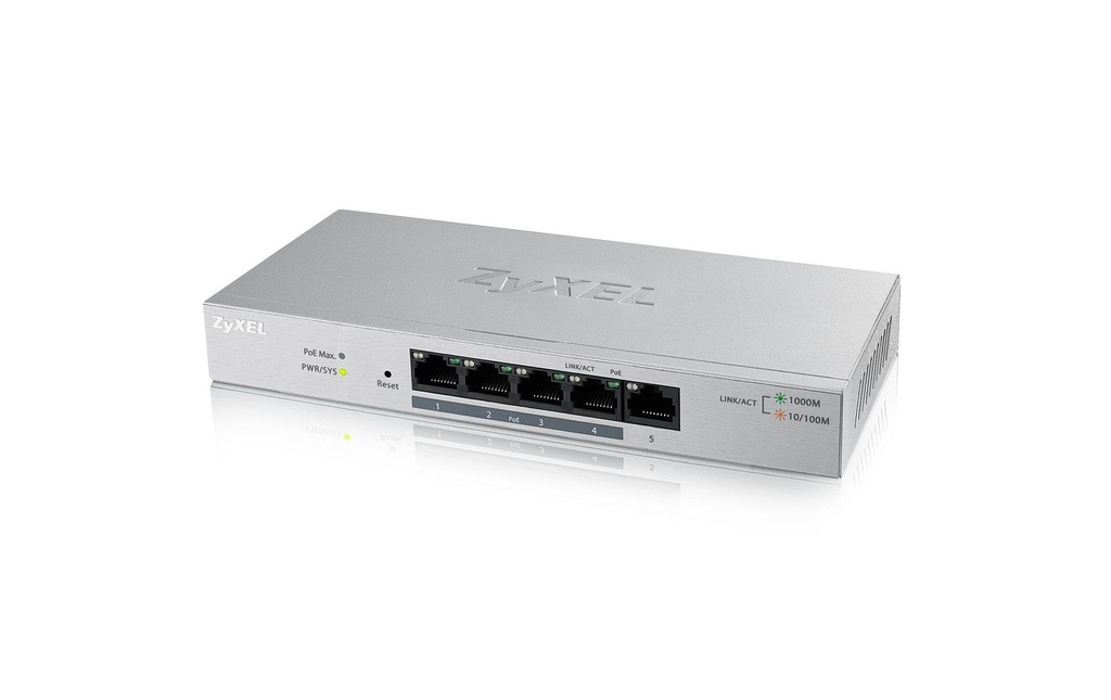 Zyxel PoE+ Switch GS1200-5HPv2 5 Port