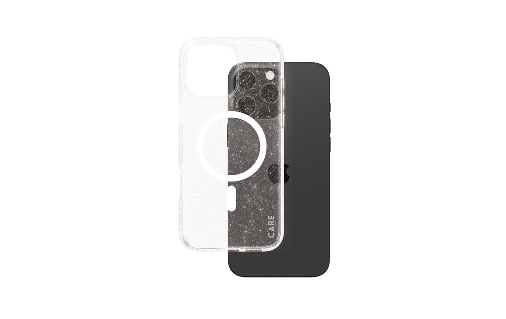 CARE Coque arrière Flagship Star Lit iPhone 16 Pro Max Blanc