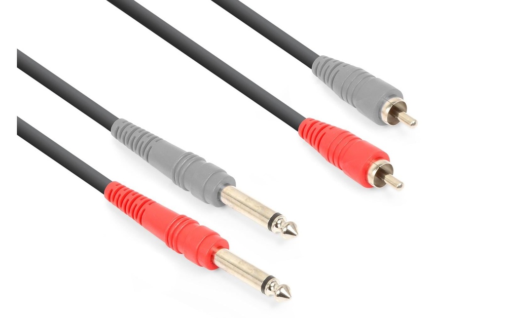 Vonyx CX324-3 jack 6.3 mm - Cinch 3 m