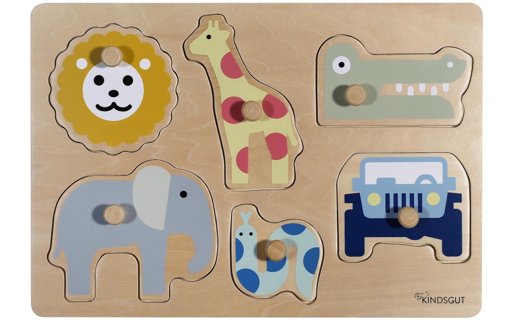Kindsgut Jeux d’emboîtement Puzzle Safari