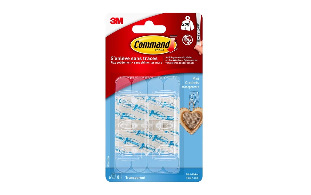 Command Crochet Command S Mini Transparent, 0.22 kg