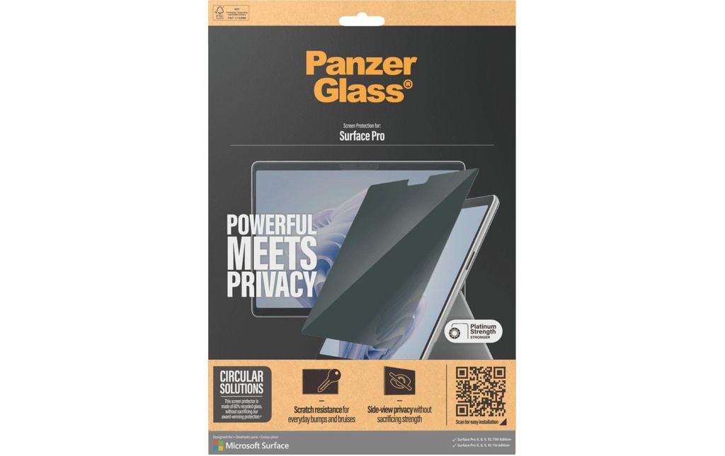 Panzerglass Ultra Wide Fit Privacy Surface Pro X/8/ 9/10/11