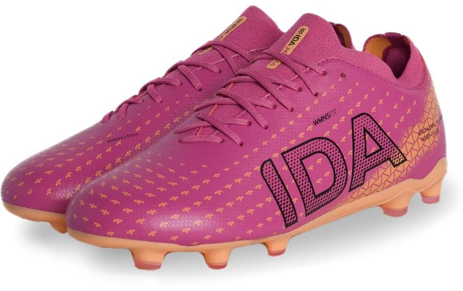 IDA Sports Chaussure de football Helia Club FG/AG Rose foncé, 43