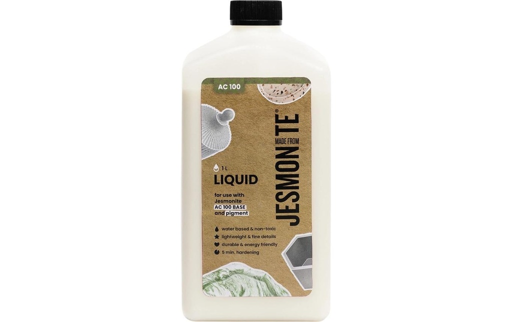Jesmonite Matière à modeler Résine acrylique Liquide de base AC 100, 1 kg
