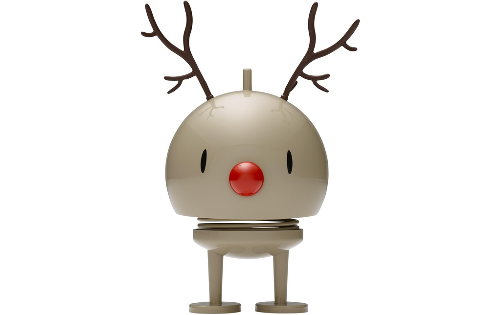 Hoptimist Objet à exposer Bumble renne M 14 cm, Beige
